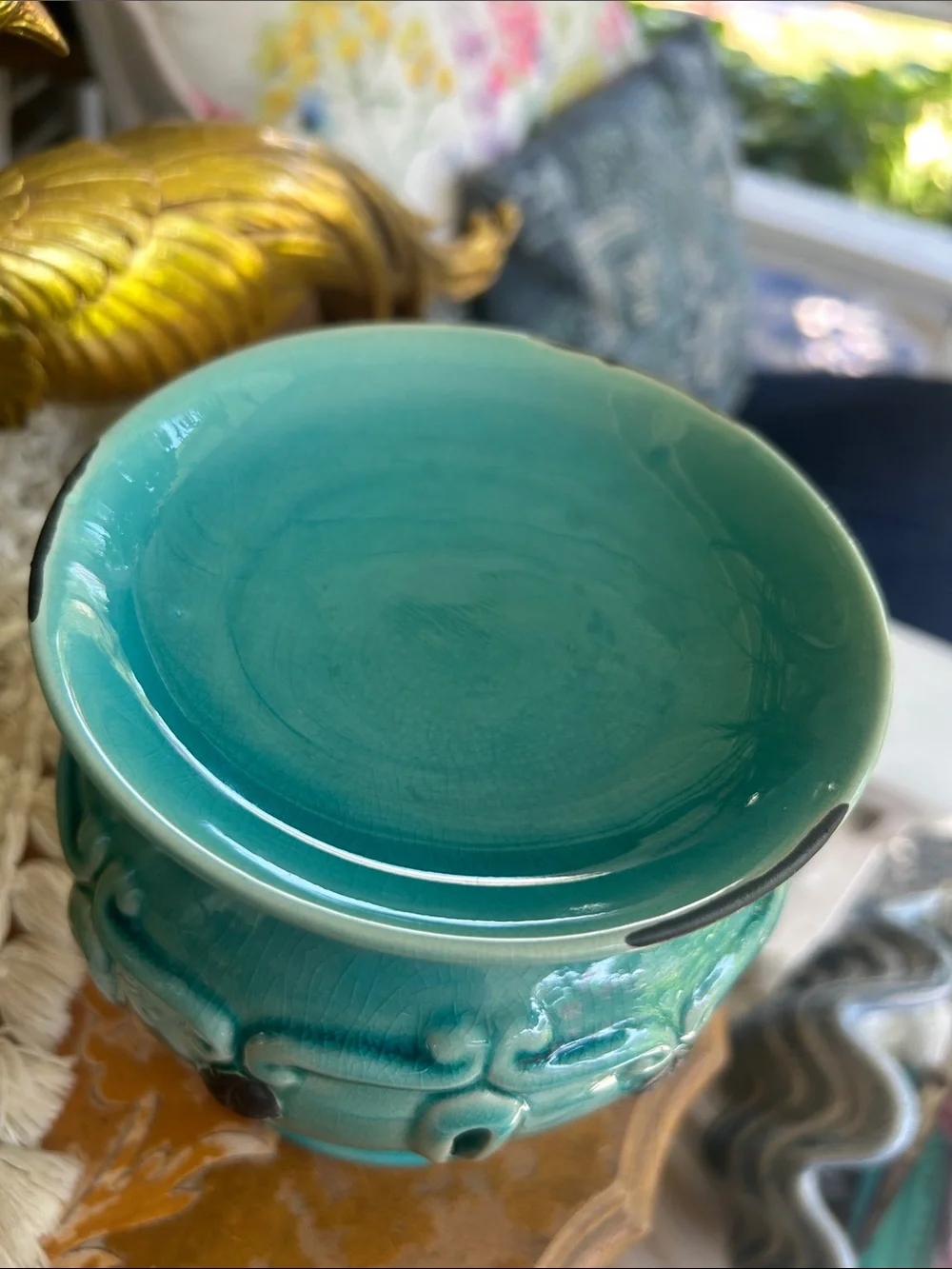 Turquoise Ceramic Wax Fragrance Warmer